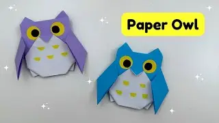 How To Make Easy Paper OWL For Kids / paper bird craft / Paper Craft Easy / KIDS crafts / OWL craft