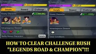 Legends Road and Champion Challenge Rush in Dragon Ball Legends
