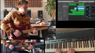 Jonesy's Tutorial #1, Watch me create my own guitar backing track - NO TALKING, just layers + shred
