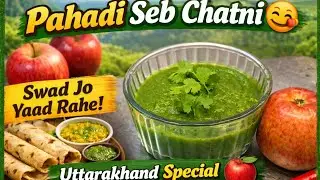 Himalayan Pahadi Seb Chatni 🍎 | Traditional Uttarakhand Recipe | Desi Swad
