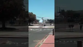 Bell 430 lifting off - Shutter speed test