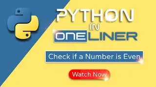 Python Programming: Check if a Number is Even in ONE Line! | Quick and Easy Tutorial