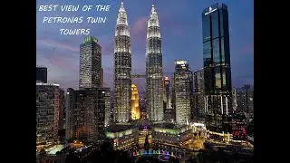 BEST VIEW OF THE PETRONAS TWIN TOWERS - Sky Bar Traders Hotel 33rd Floor #kualalumpur #malaysia