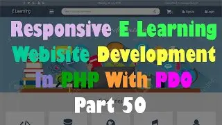 Responsive E Learning Website Development In PHP With PDO Part 50 Creating Category Page Right Side