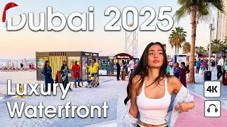 Dubai 🇦🇪 Luxury Waterfront Walk: Dubai Marina & JBR [4K] Walking Tour Compilation