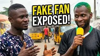 Exposing FAKE Super Eagles Fans in Lagos! Afcon 2025 2026(Watch till the end - I invented a Player😂)