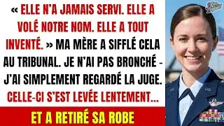 Accusée de mentir sur mon service militaire, jusqu'à ce que la juge montre sa CICATRICE.