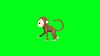 green screen monkey walking#green screen with fun