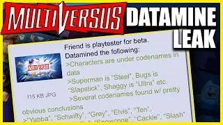 Let's DISCUSS the 4Chan Datamine Leak! [MULTIVERSUS LIVING ROSTER: BONUS EP 02]