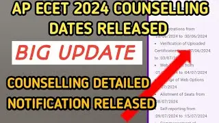 ap ecet counselling dates released 2024| ap ecet counselling fee payment starts| ap ecet 2024|