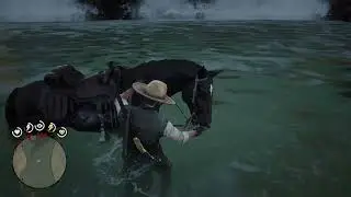 John makes it across Manteca Falls/San Luis River Red Dead Redemption 2