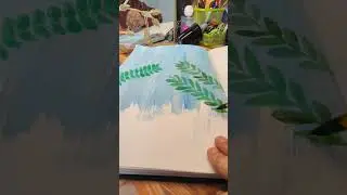 Blues sky green surroundings what else.#diy #painting #acrylicpainting #art #artwork 