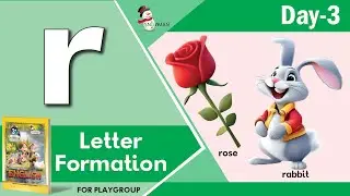 Small Letter r | Letter Formation Day 3 | Step-by-Step Writing for Kids | Tracing | Playgroup