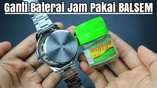 RAHASIA TUKANG SERVIS JAM‼️Cara Mudah Ganti Baterai Jam Tangan Menggunakan Alat Seadanya Di Rumah