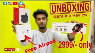 T55+ series 6 Apple 🍎 watch Replica | Unboxing and Genuine Review #apple #replica #t55+ #iwatch