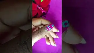 Simple nail art with match stick and safety pin ❤️ #fypシ゚viral #foryou #fypシ゚viral #nails #simple