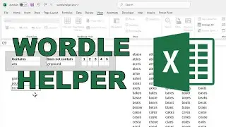 How to solve wordle using excel