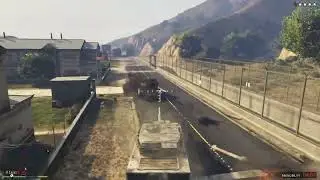 Grand Theft Auto V fight in millitry base