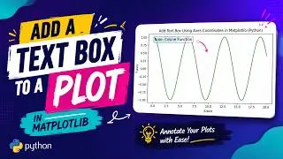 How to Add Text Boxes to Matplotlib Plots in Python