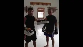 Pad Work - Christian Defiris Holding For Sal Carillo