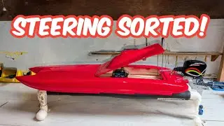 Mini Zonda Outboard RC Boat project Video #- 2 - Steering