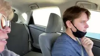 My mom records a vlog on my phone