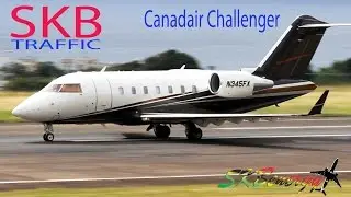 Canadair Challenger CL60 in action @ St. Kitts Robert L. Bradshaw Int'l Airport
