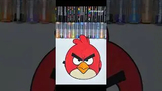 #animateyourart 🔴 Angry but Cute Red Bird! 😠✨ #cutedrawing #drawingmagic #kidsdrawing #drawing