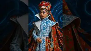 👘 Chinese god x Czech folklore = divine fashion clash 🌸 #AIStyle #LenTierra