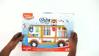 unboxing bus color set