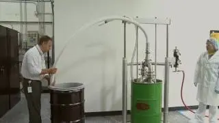 SaniForce 3150 Drum Unloader Sesame Paste Evacuation Demo