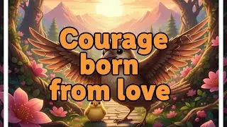 A Story of Courage | The Bird Who Defied Pain to Protect Her Young | Motivational Story 🕊️💔