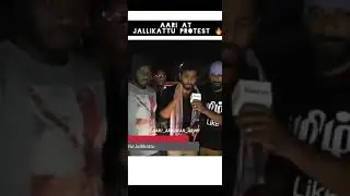 Aari at jallikattu protest