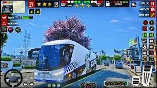 US Police Bus Driving Simulator - City Police Chase Games 3D - Android Gameplay - Bhagao-Driving