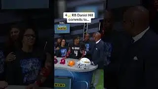 4⭐️ RB Daniel Hill commits at the All-American Bowl 🏈 #shorts
