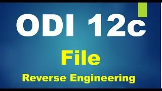 How to Reverse Engineer a File in ODI 12C #ODI12cTutorial #ODITutorial #ODITutorialforBeginners