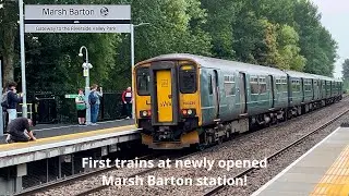 First trains at Devon&rsquo;s newest station, Marsh Barton Station!