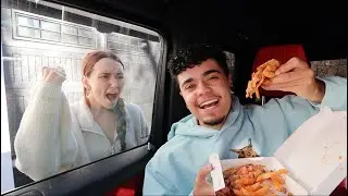 LOCKING MY HUNGRY FIANCEE OUT THEN EATING HER FOOD! *SHE WAS MAD*
