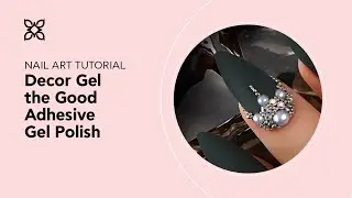 BLUESKY Nail Design Tutorial - Decor Gel the Good Adhesive Gel Polish