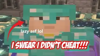 I defeated the Ender Dragon (with cheats lol)