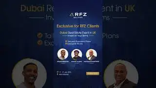Exclusive RFZ Dubai Real Estate Event in London #DubaiProperty #RFZRealEstate #PropertyShowcase #UK