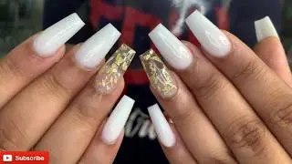Acrylic Simple Nails | Nails Tutorial |