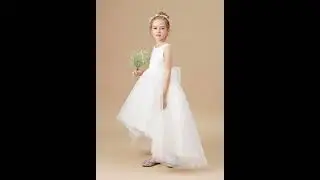 CICINIA  Flower Girl | High Low Tulle Flower Girl Dress with Bow-Knot #dress #wedding