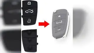 Rezension: 2 St&uuml;ck Tastenfeld 3 Tasten Auto Schl&uuml;ssel Ersatz Gummi Neu passend f&uuml;r Audi A3 A4 A5 ...