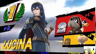 Pikachu, Freddy And Bowser Jr Play Super Smash Bros Wii U