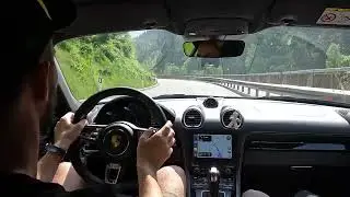 Porsche 718 Cayman T | Trafoi to Stelvio Pass Onboard Experience