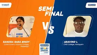 Sandra v/s Aravind | Season 7 Speak For India: Kerala Edition | SEMI FINAL