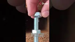 Double nut trick for tight spaces #tools #useful #hack