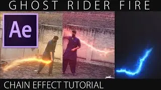 After Effects Tutorial: Ghost Rider Fire Chain || Videocopilot Saber Plug-in