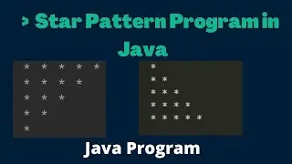 Star Pattern Programs in Java | Java Program | How to solve any Star Pattern Program
